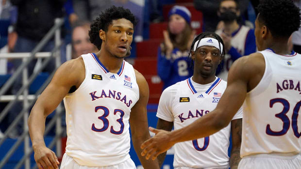 David McCormack and No. 15 Kansas will face TCU in Big 12 play.